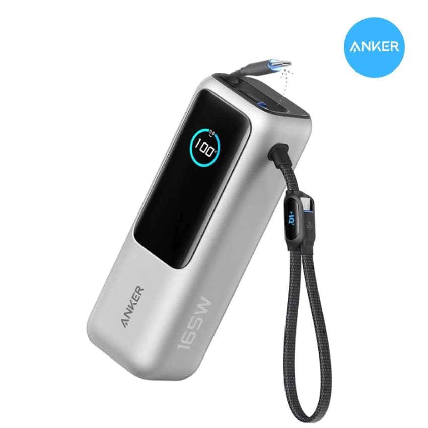Anker PowerBank 25K 165W, 3 USB C Para iPhone 17, MacBook, Galaxy S26 A1695