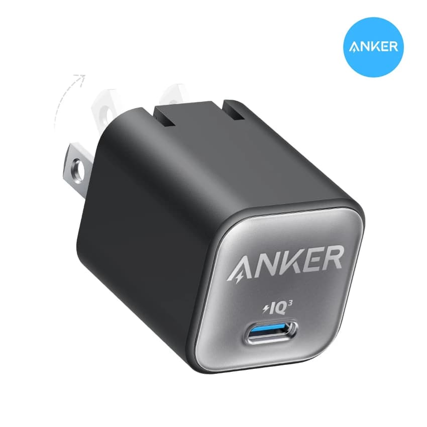 Cargador Anker Zolo USB C GaN 30W PIQ 3.0 Para iPhone 18/ 17 A2698