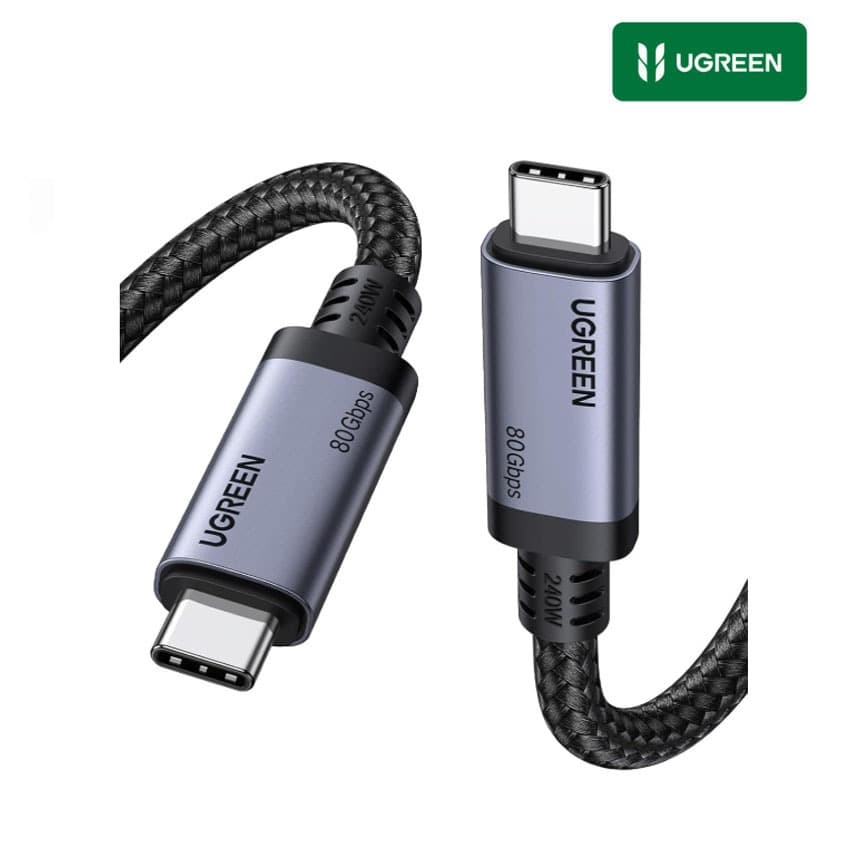 Cable UGREEN USB-C a USB-C Gen4 240W 80 Gbps Thunderbolt iPhone 17, MacBook, iPad Pro, Galaxy S26 ultra, DJI