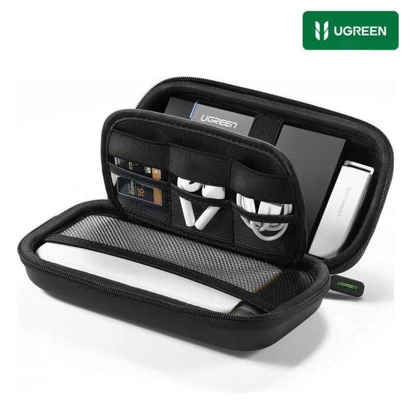 Estuche Organizador UGREEN para Accesorios Cargador, Airpods, Audifonos, Tarjetas SD, Cable USB-C
