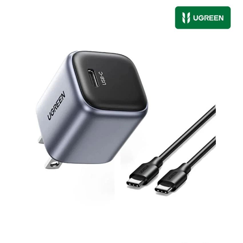 Cargador UGREEN 25W GaN USB-C PD iPhone 17, iPad, Galaxy