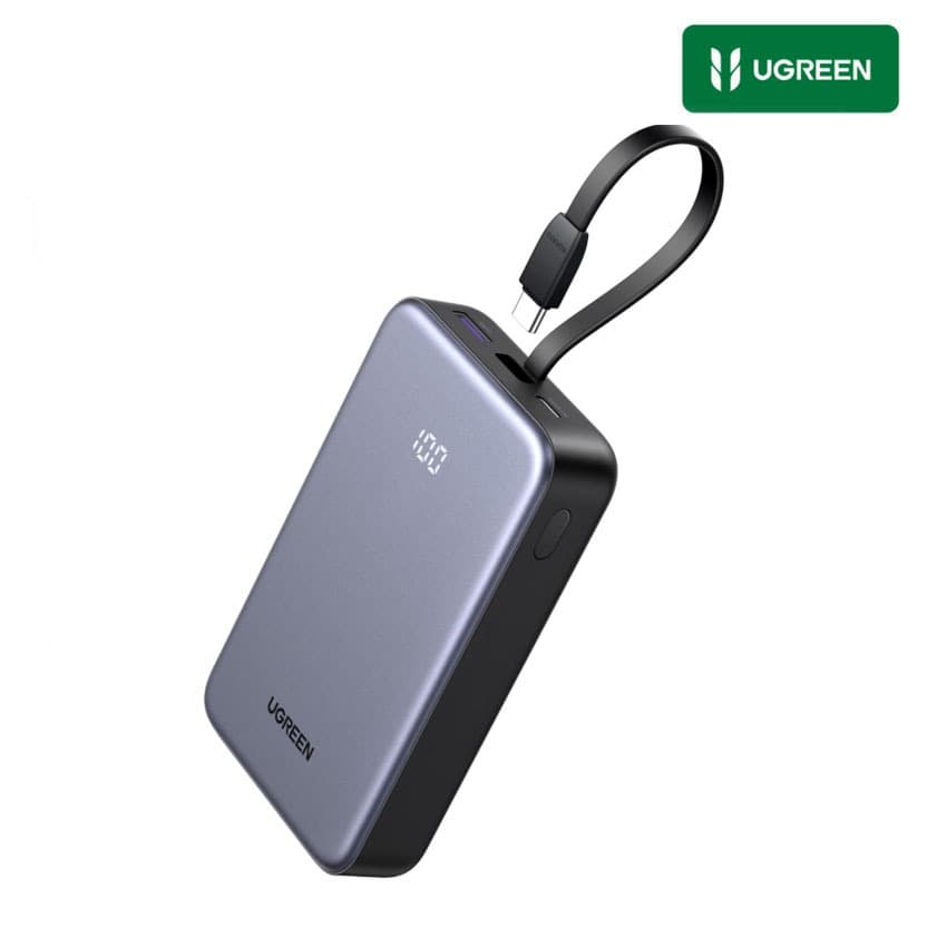 PowerBank Ugreen 20000mAh 22.5W USB-C Para iPhone 17, Galaxy S25 Ultra, Xiaomi