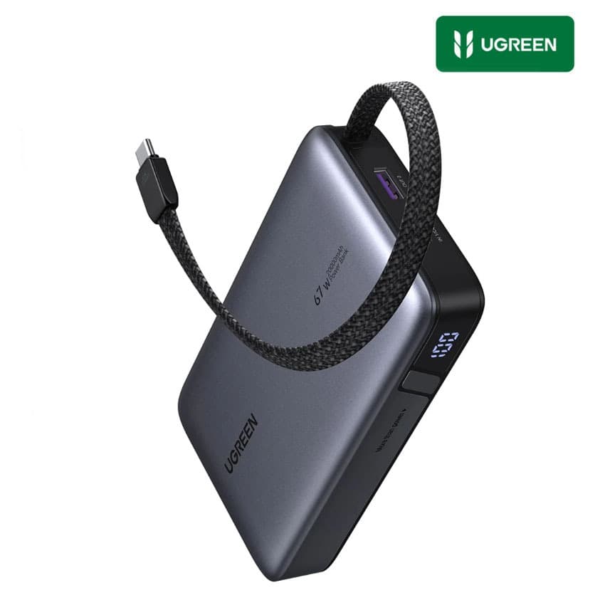 PowerBank Ugreen Nexode 20000mAh 67W USB-C Para iPhone 17, Galaxy S25 Ultra, Xiaomi