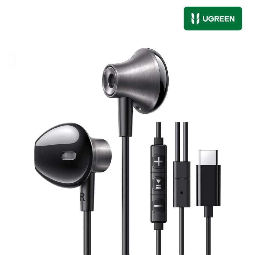 Audifonos UGREEN USB-C Hi-Fi, Semi-in-Ear, Microfono Para iPhone 17, Galaxy S25, Xiaomi