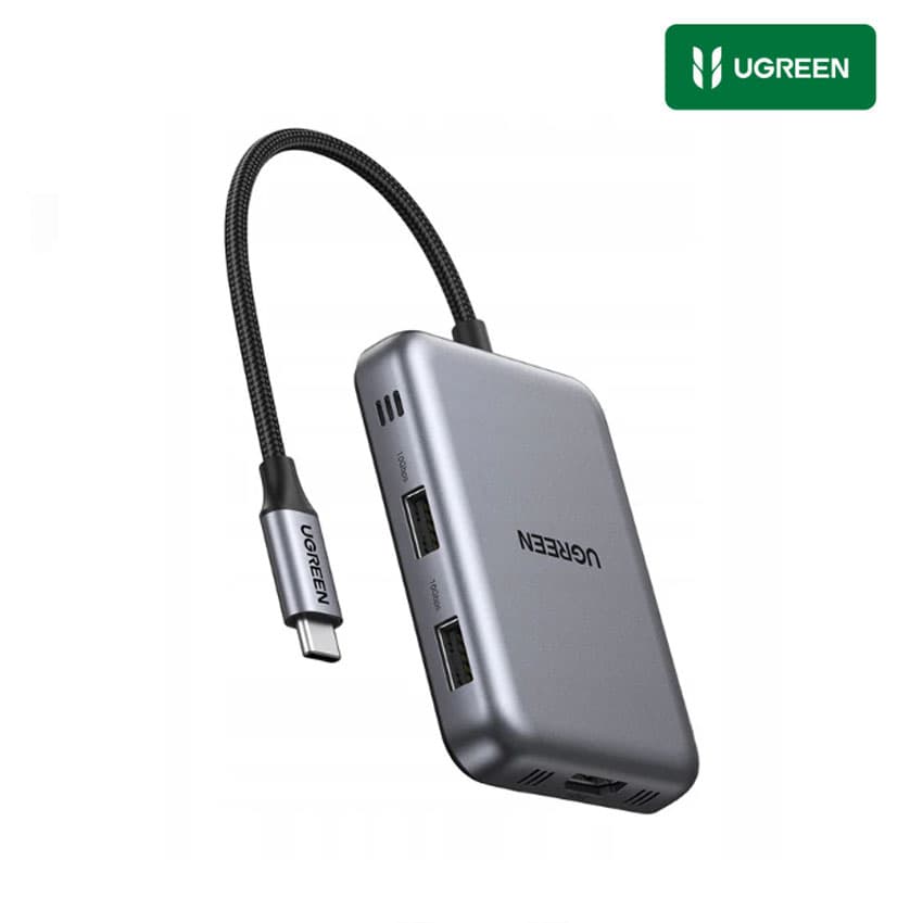 Adaptador Ugreen USB-C Hub Magnetic 7en1 HDMI 60Hz, USB, TF/SD iPhone, MacBook