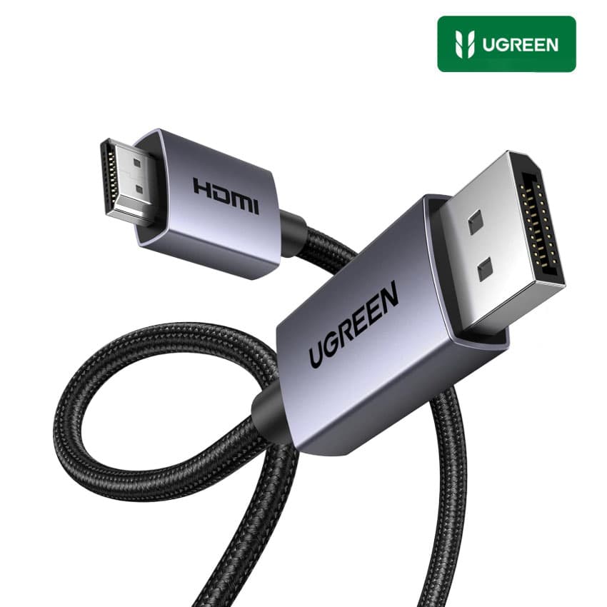 UGREEN Cable Displayport DP a HDMI 4K, 1080P@120Hz Para Monitor, Laptop PC AMD NVIDIA