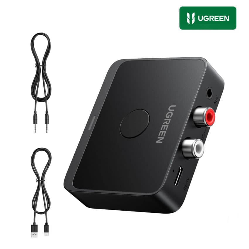 Receptor de Audio UGREEN Bluetooth 6.0 LDAC Hi-Res 2en1 3.5mm/ 2RCA