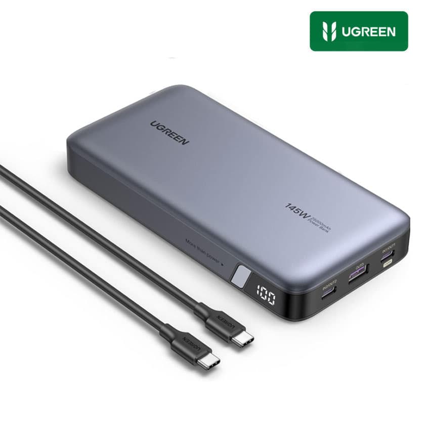 PowerBank Ugreen 25000mAh 145w QC+PD Para iPhone 17, Macbook, Xiaomi
