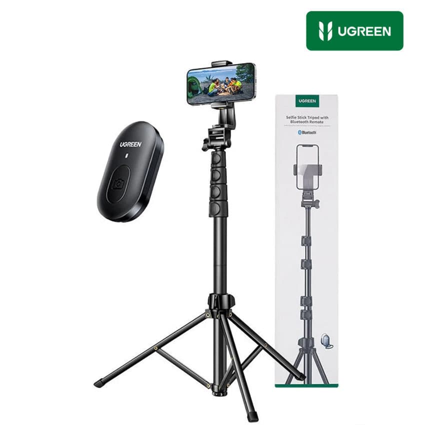 Tripode Ugreen 2en1 Bluetooth Remoto para Telefono iPhone Galaxy GoPro