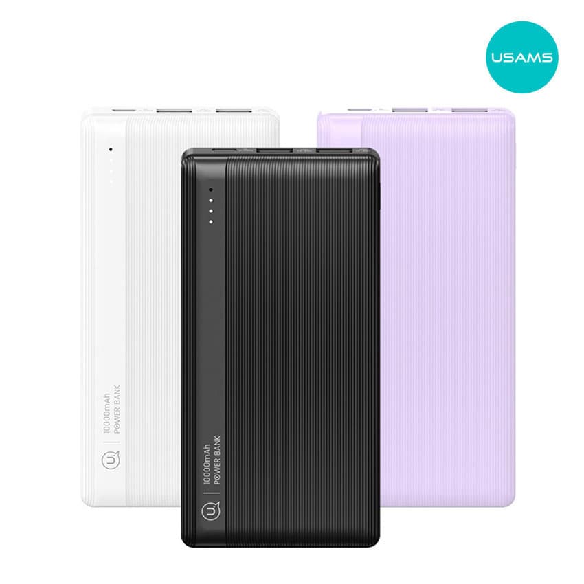 Cargador Power Bank USAMS USB-A 10,000mAh Para iPhone, Xiaomi