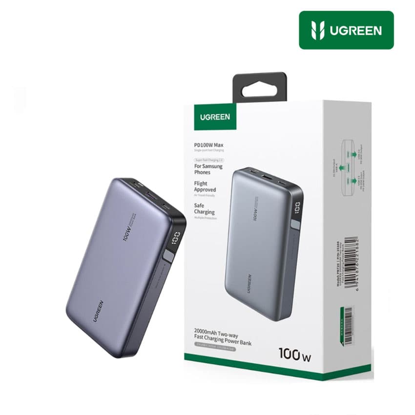 PowerBank Ugreen Nexode 100w 20,000mAh con Cable USB-C Para Galaxy iPhone 17