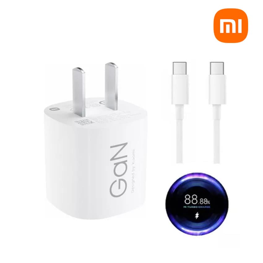Cargador Xiaomi 45W GaN USB-C , Carga Rapida PD 3.0, QC 3.0