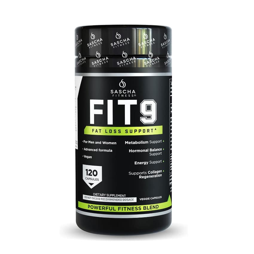 Suplementos Pastillas Sascha Fitness FIT9 -120 Cápsulas Naturales