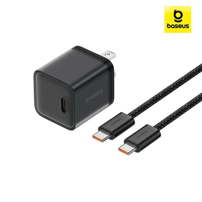 Cargador Baseus GaN5 S USB-C 30W Carga Rapida iPhone, iPad