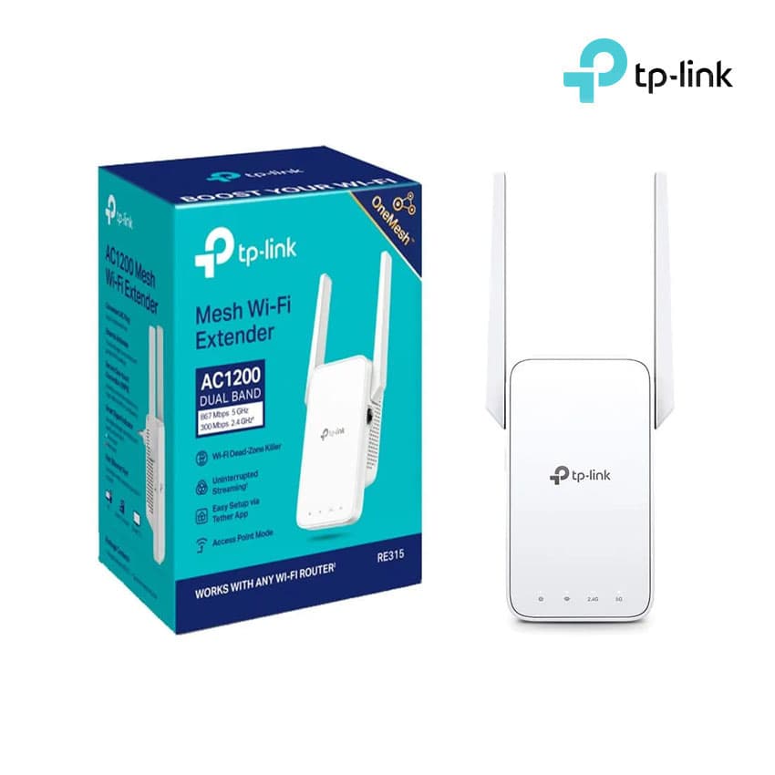 Extensor de Red Wifi TP-LINK RE315 OneMesh Doble Banda 2.4Ghz 5Ghz