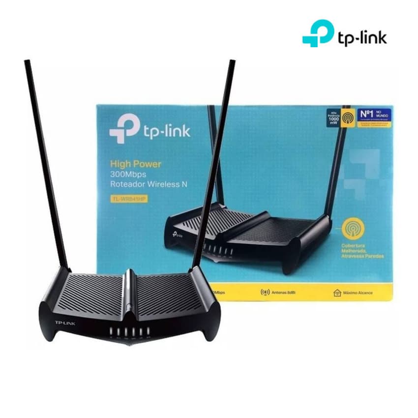 Router TP-Link Inalambrico Alta Potencia TL-WR841HP 300Mbps Rompe Muros