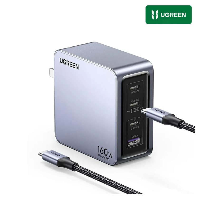 Cargador UGREEN 160W Nexode Pro GaN USB-C PD 3.1 iPhone 17, Macbook, iPad, Galaxy