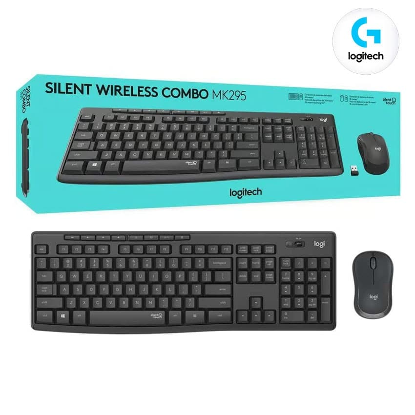 Combo Kit Teclado + Mouse Logitech MK295 SilentTouch, Inalambrico