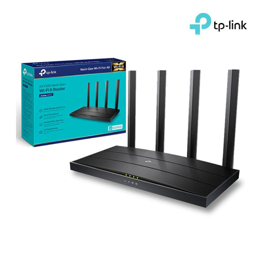 Router TP-Link Archer AX12 AX1500, WiFi 6 Doble Banda 5GHz 2.4Ghz