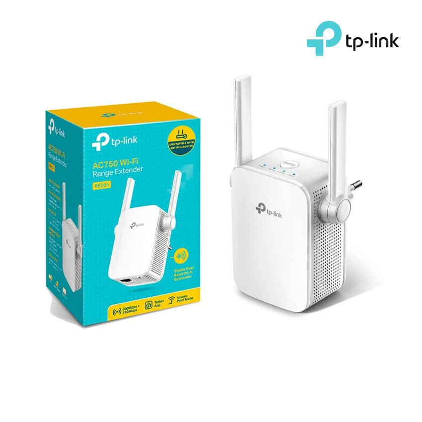 Extensor de Red Wifi TP-LINK RE205 Doble Banda 2.4Ghz 5Ghz